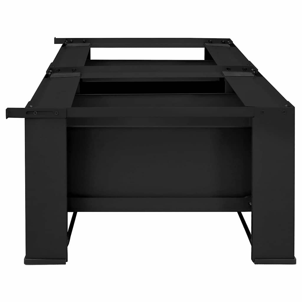 Pedestallo per Lavatrice 2 pcs Nero 127 x 54,5 x 32,5 cm