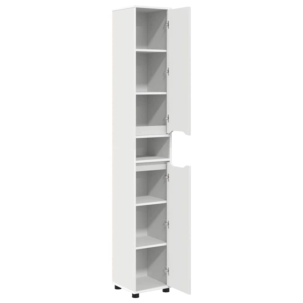 Mobile da Bagno Bianco 30,5 x 30 x 195 cm Legno multistrato