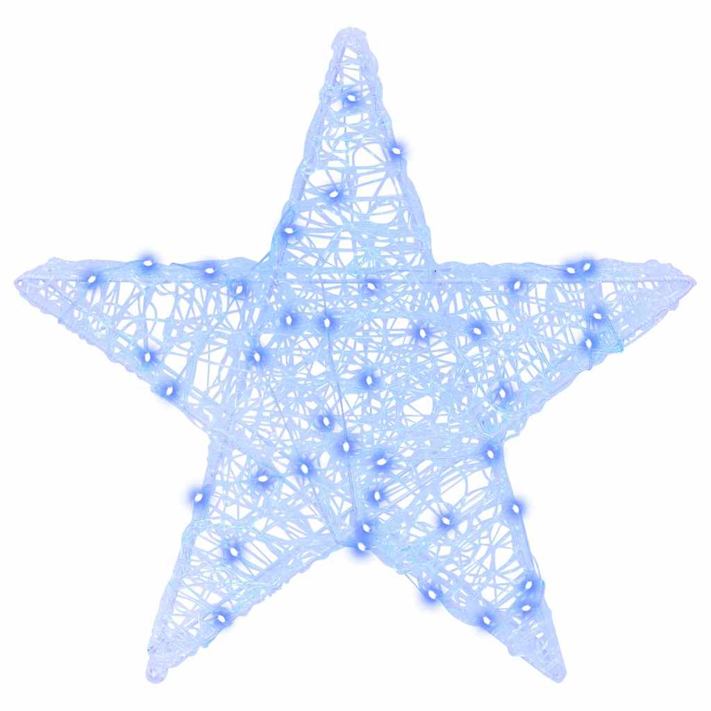 Stella 3D con 50 LED Blu 55 x 53.5 x 10 cm Acrilico