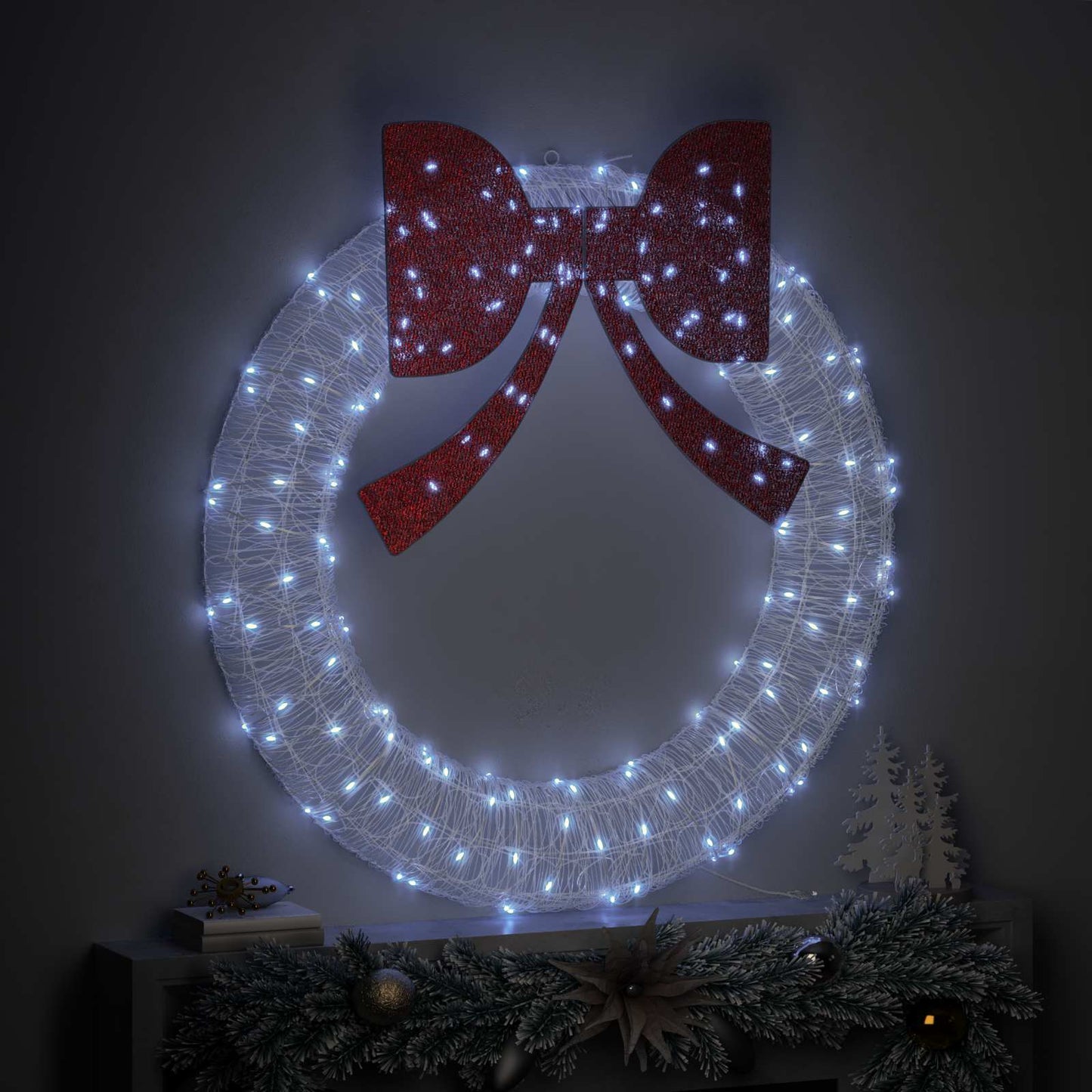 Ghirlanda con 150 LED Bianco freddo 120 cm Acrilico