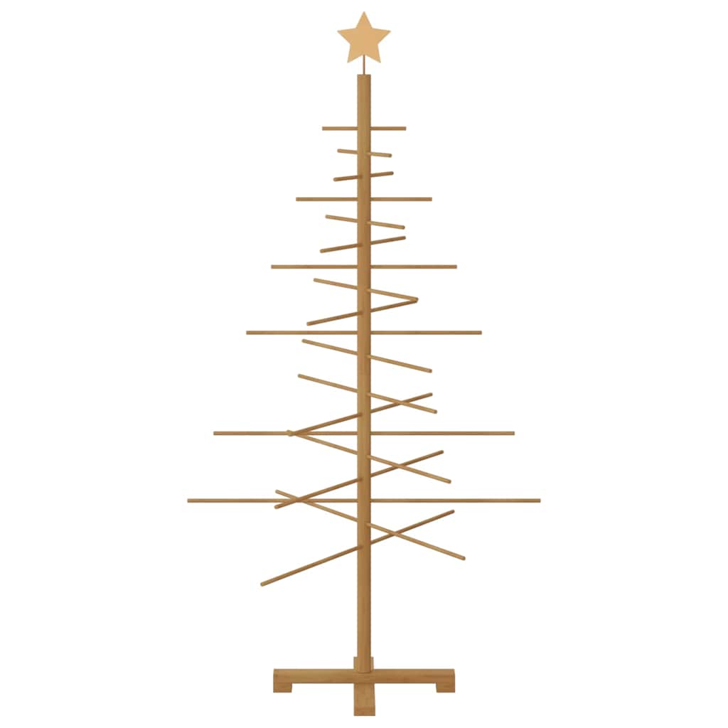 Albero di Natale in legno con supporto Marrone 150 cm Bambù