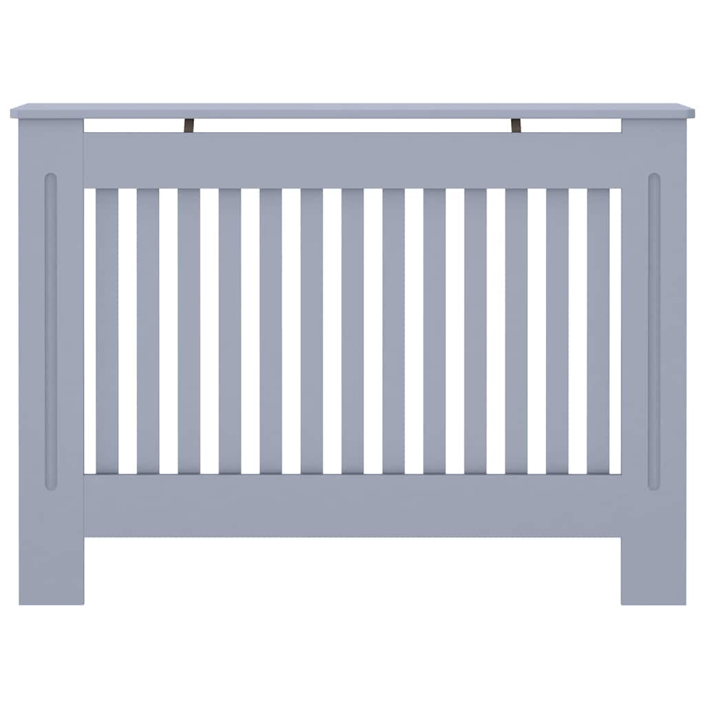 Copertura per radiatori 2 pcs Grigio 112 x 19 x 81,5cm