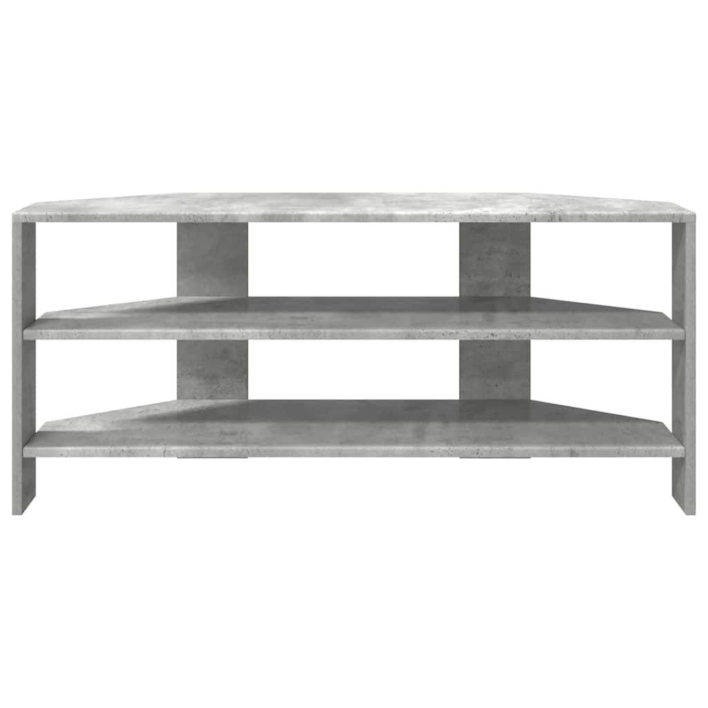 MobileTVAngolare Grigio cemento 102x40,5x45cm Legno multistrato