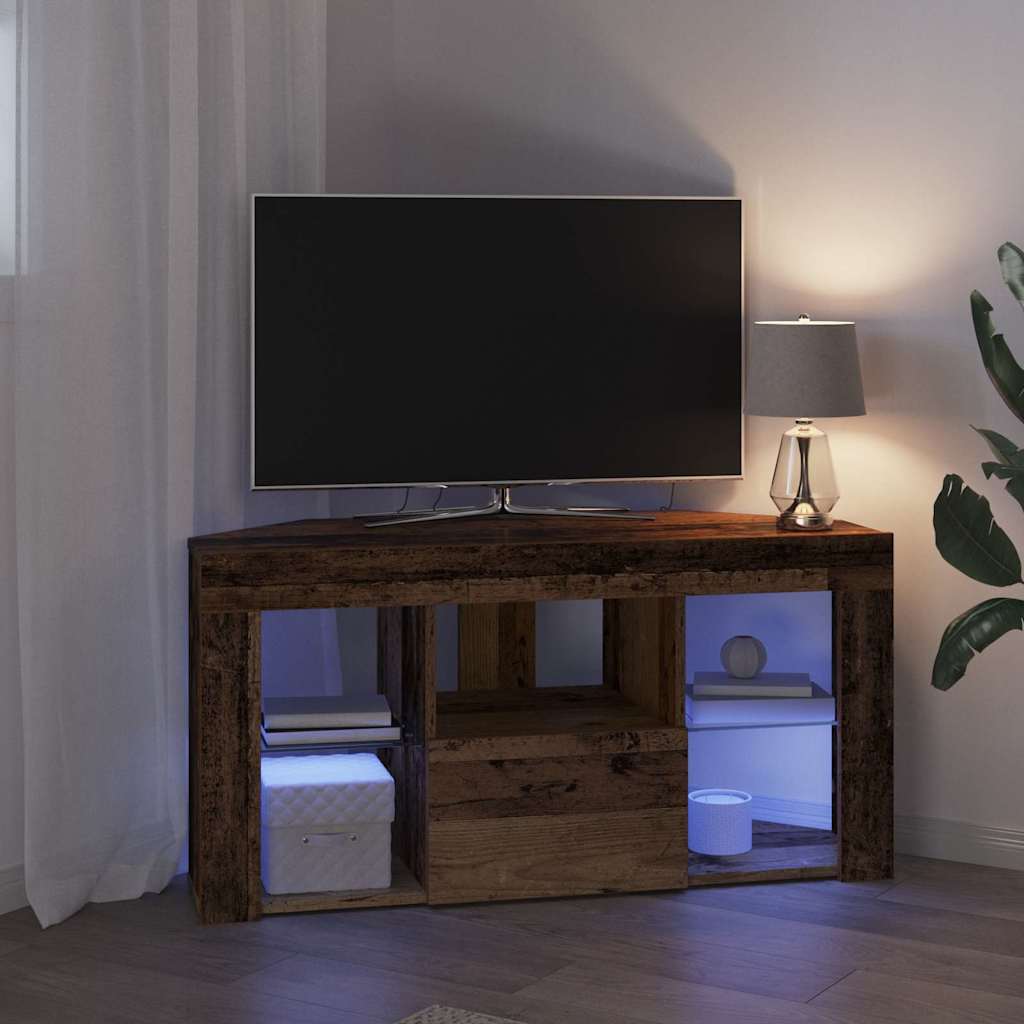 Mobile TV LED Angolare Legno vecchio 100 x 40 x 50 cm