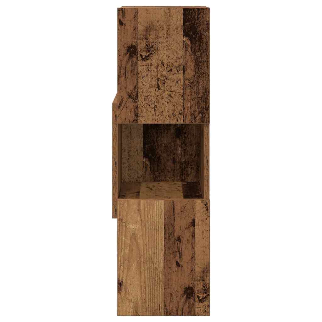Mobile angolare Legno vecchio 25,5x25x80cm Legno multistrato