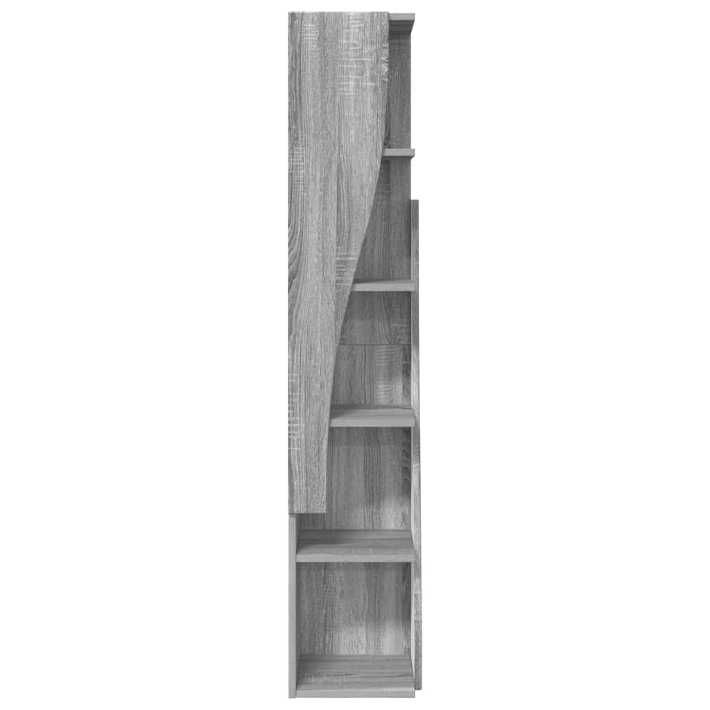 Mobile angolare Grigio Sonoma 27,5x27x140cm Legno multistrato