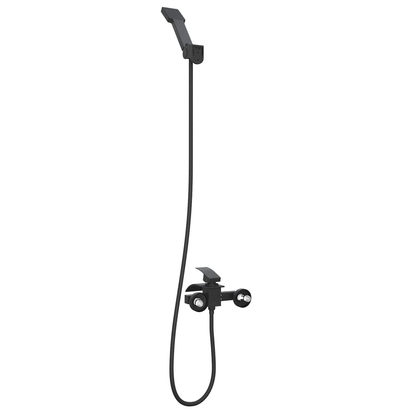 Set di doccia con soffione Nero G 1 / 2 pollici
