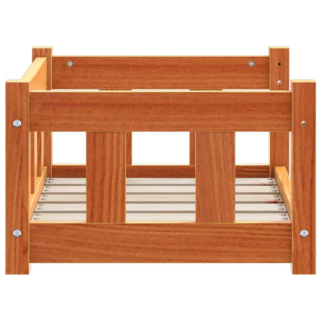 Letto per Cani Marrone cerato 55 x 45 x 28 cm Pino massello