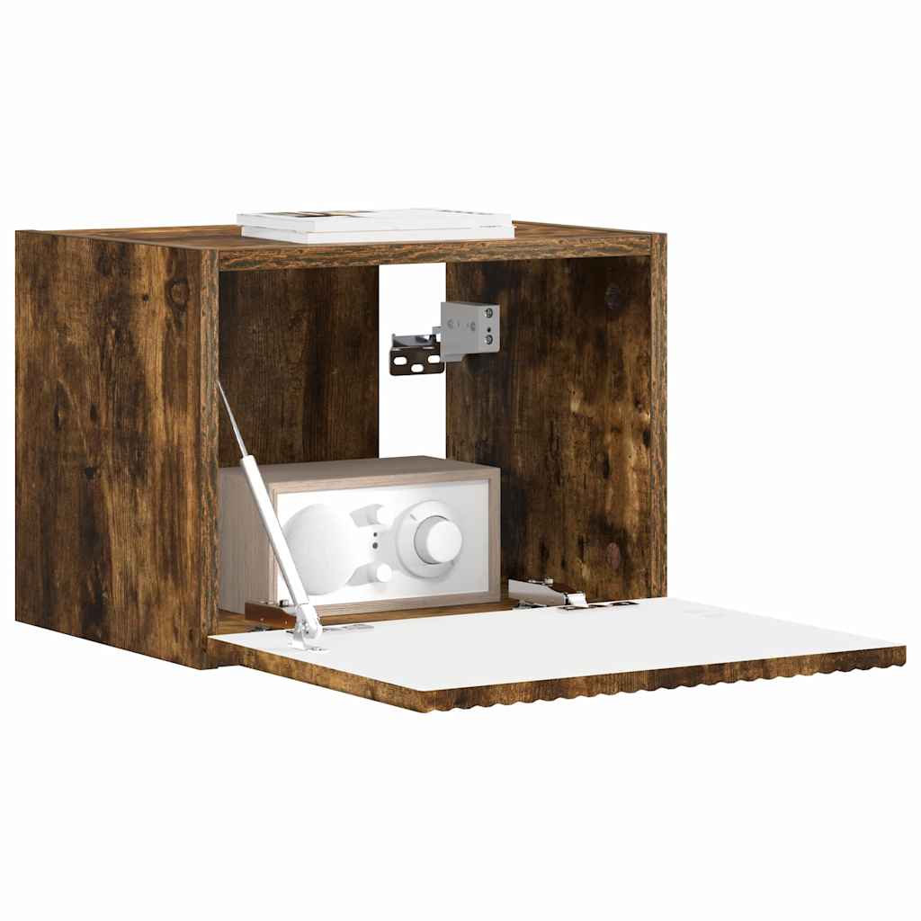 Mobile TV da parete Rovere fumé 60 x 31 x 29.5 cm