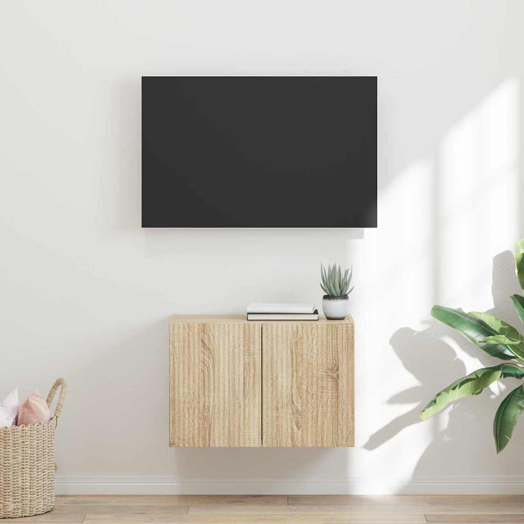 Mobile TV da parete Rovere Sonoma 59,5 x 31 x 40 cm