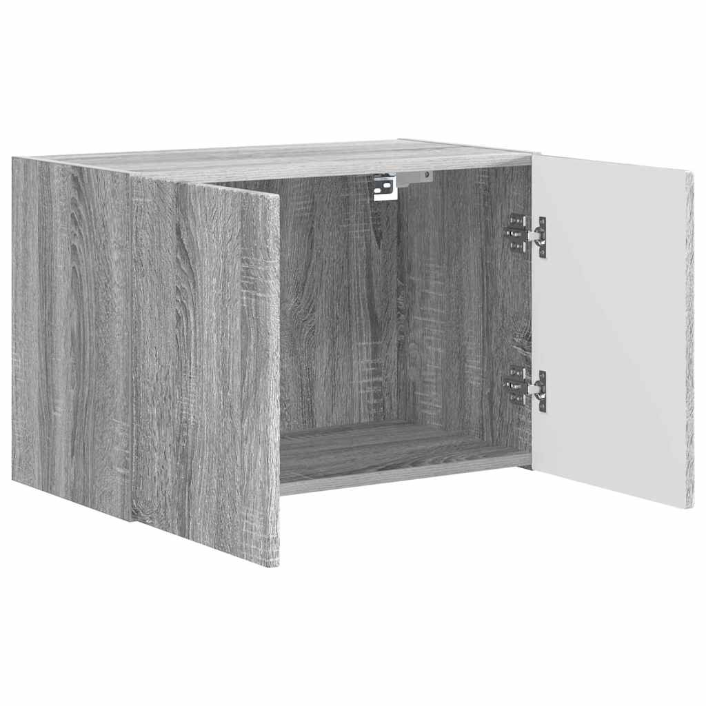 Mobile TV da parete Grigio Sonoma 59,5 x 31 x 40 cm