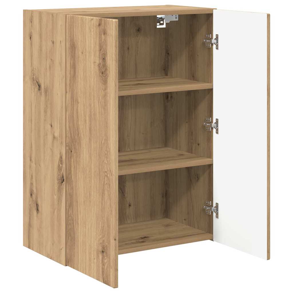 Mobile TV da parete Bianco 59,5 x 31 x 60 cm Legno multistrato