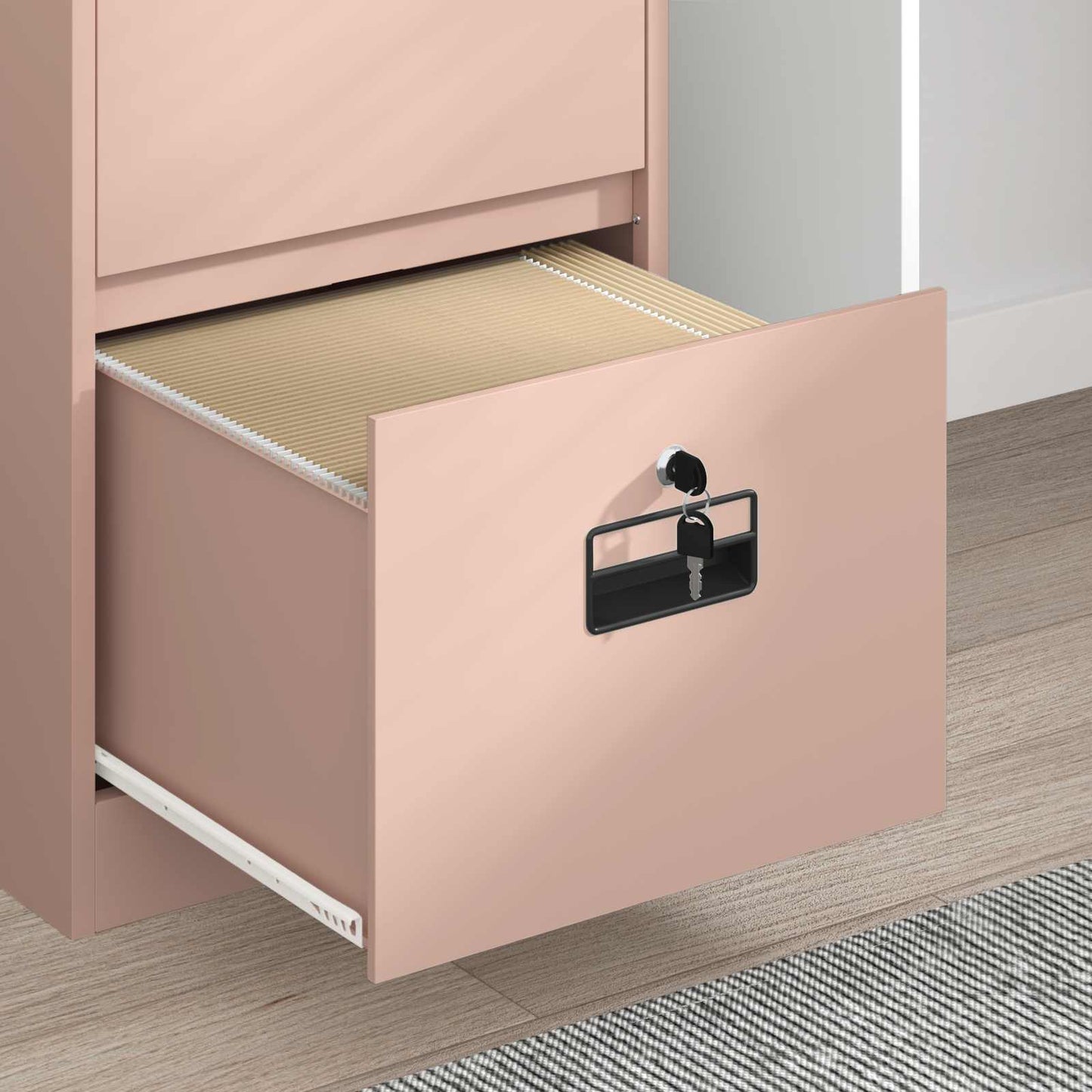 Armadio per File con cassetto Rosa 44 x 50 x 106.5 cm
