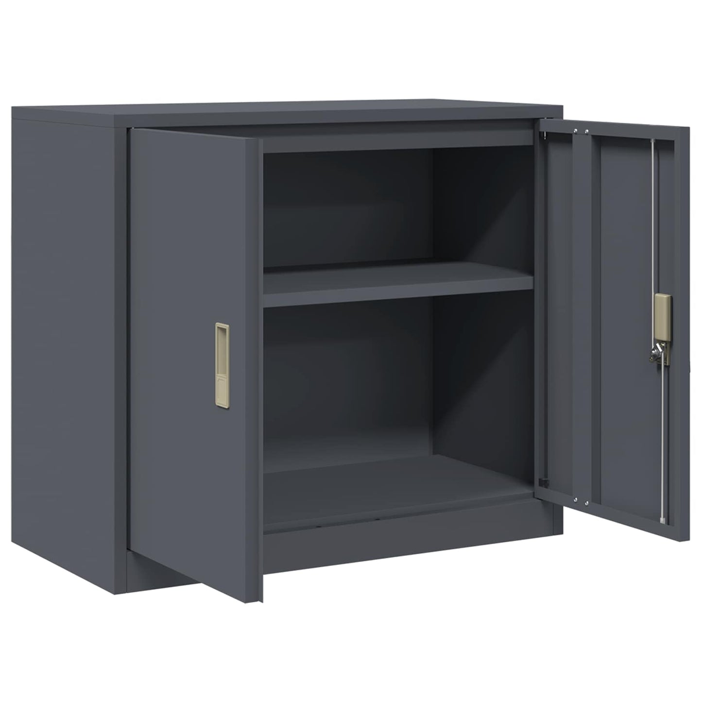 Armadio Antracite 80 x 40 x 70 cm Acciaio