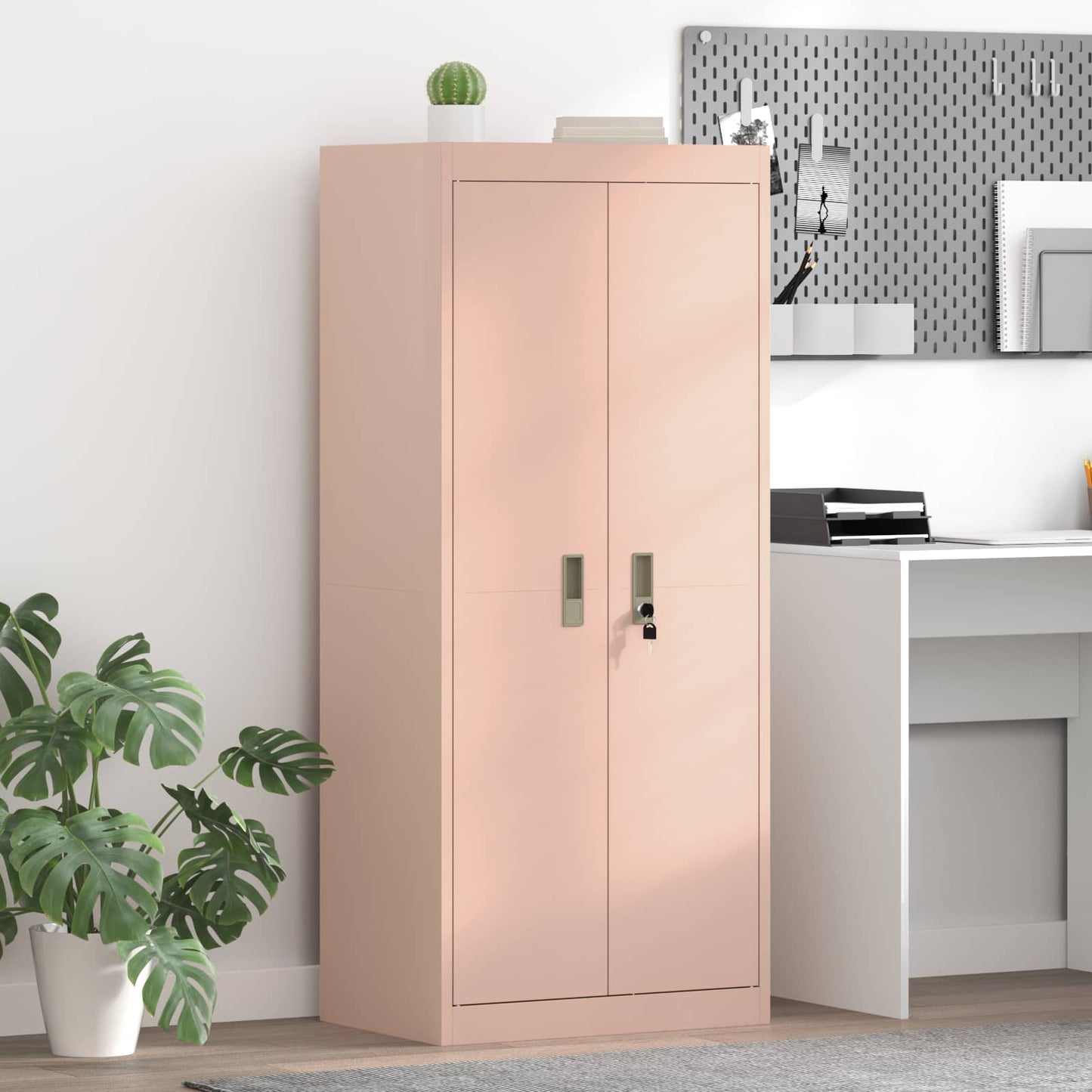 Armadio Rosa 60 x 40 x 140 cm Acciaio