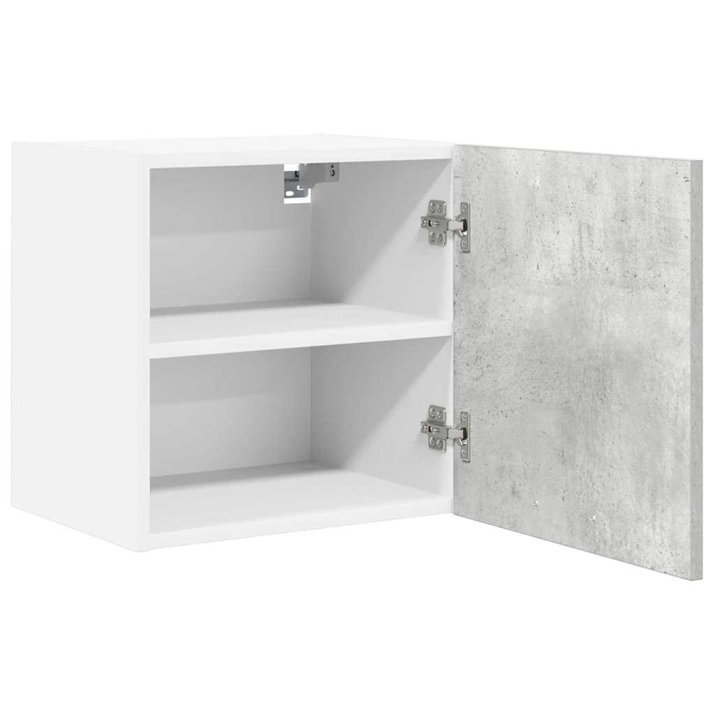 Armadio pensile Grigio Cemento e Bianco 40 x 31 x 40 cm