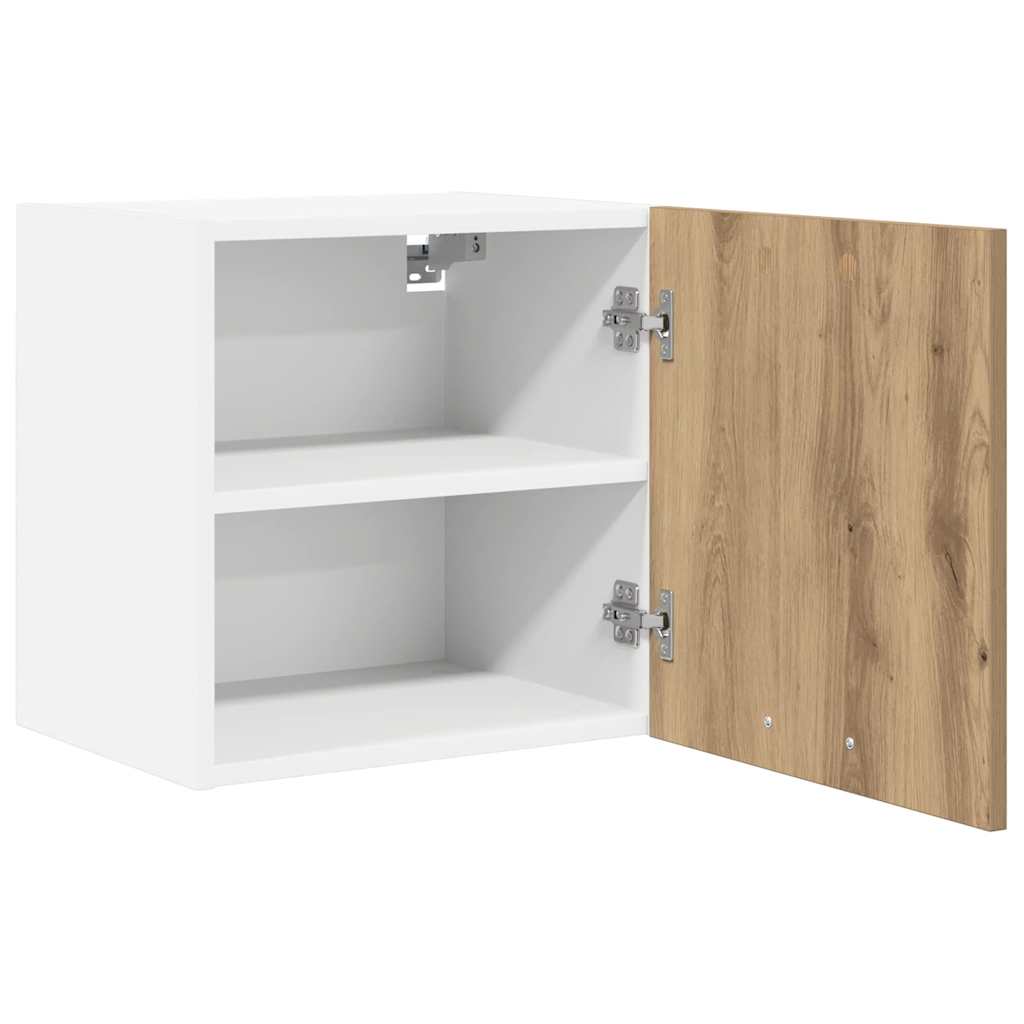 Armadio pensile Rovere Artigiano e Bianco 40 x 31 x 40 cm
