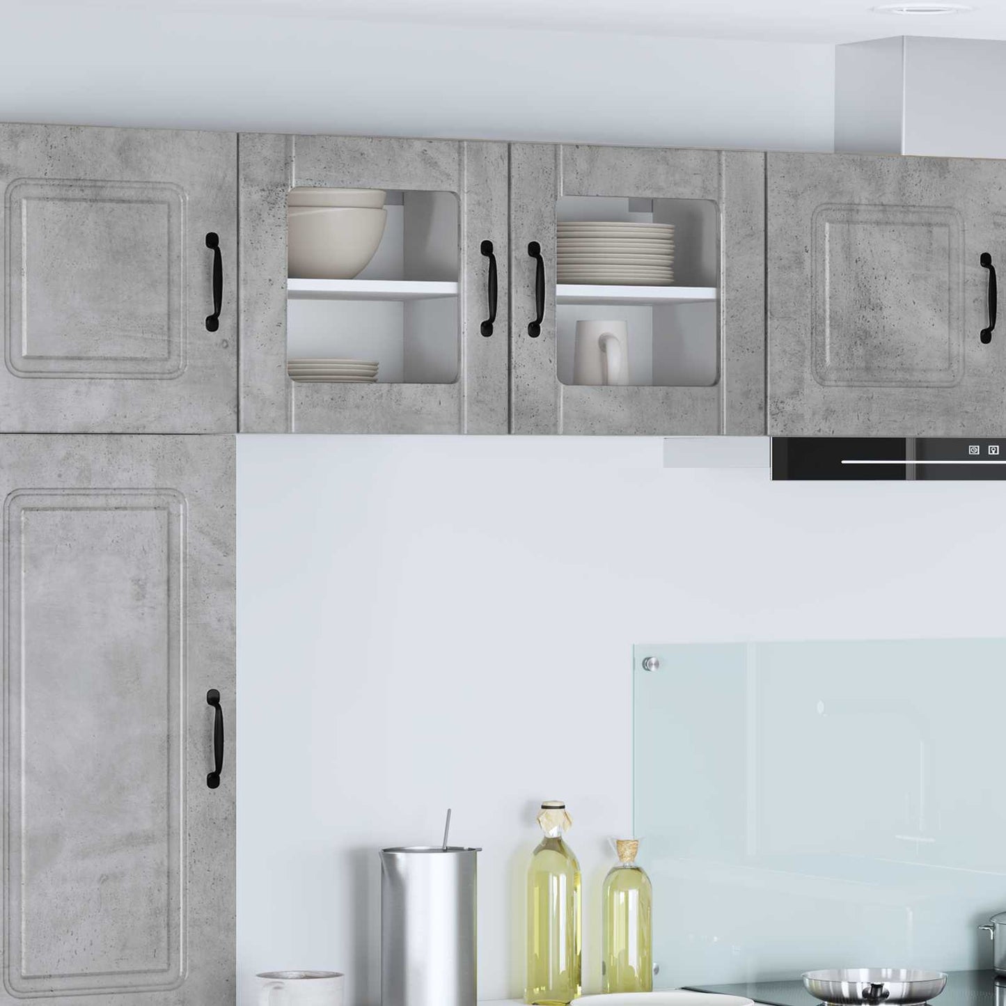 Mobile da cucina Lucca 2 pcs Grigio cemento 40 x 31 x 40 cm