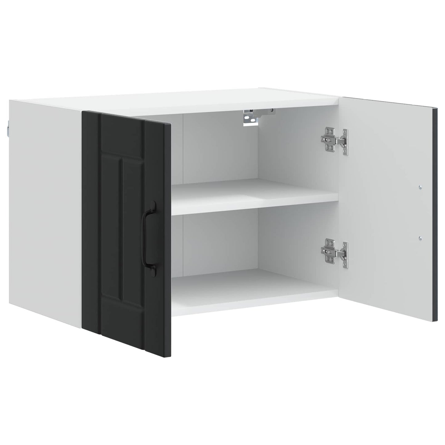 Pensile cucina con porta Nero 60 x 31 x 40 cm Legno multistrato