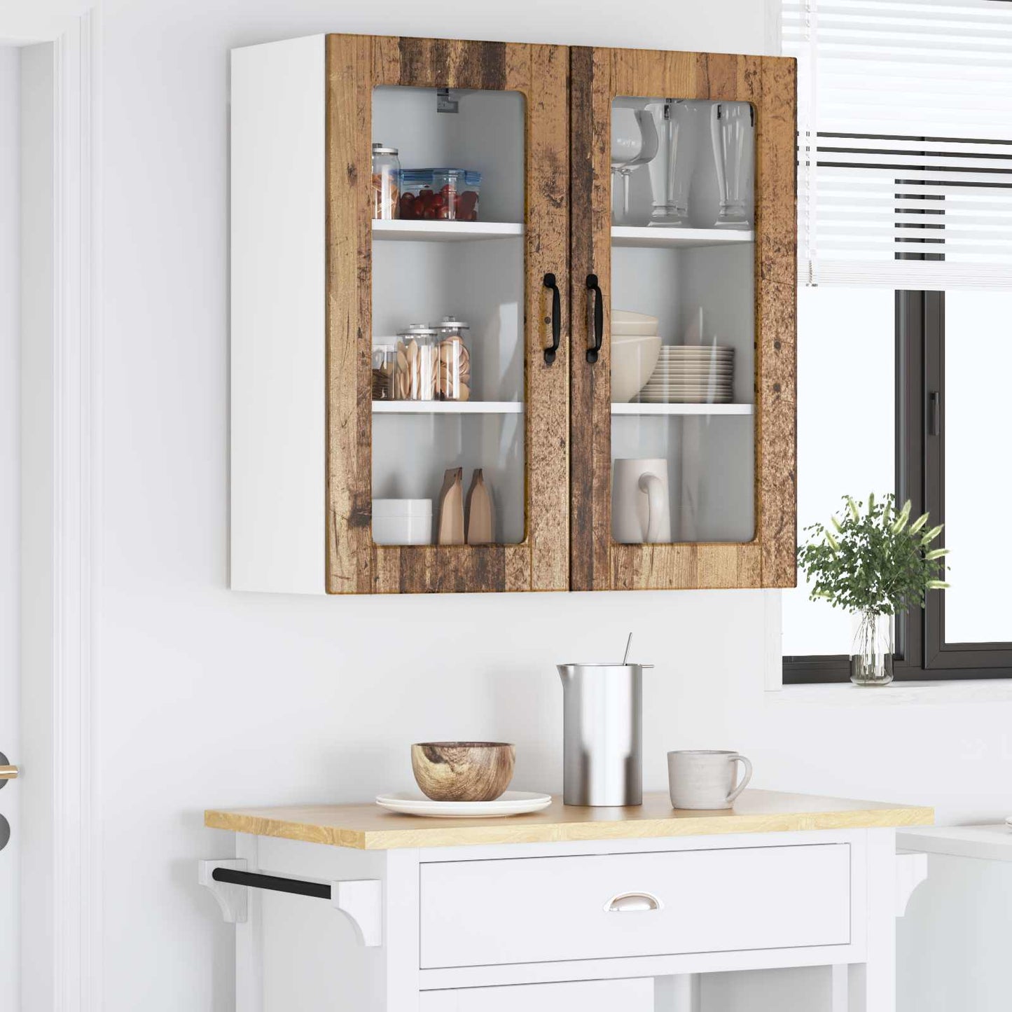 Mobile da cucina 2 pcs Legno vecchio 40 x 31 x 80 cm