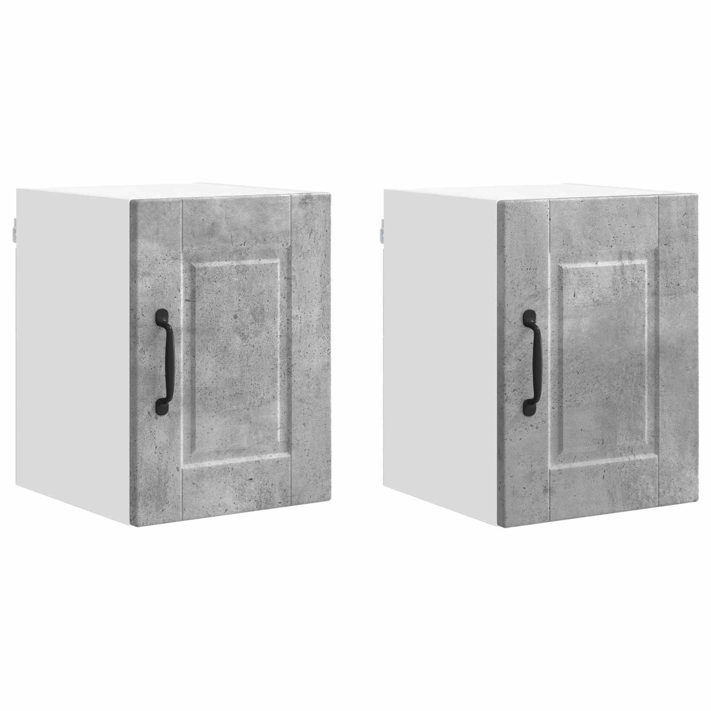 Mobile da cucina con porta 2 pcs Grigio cemento 30 x 31 x 40 cm