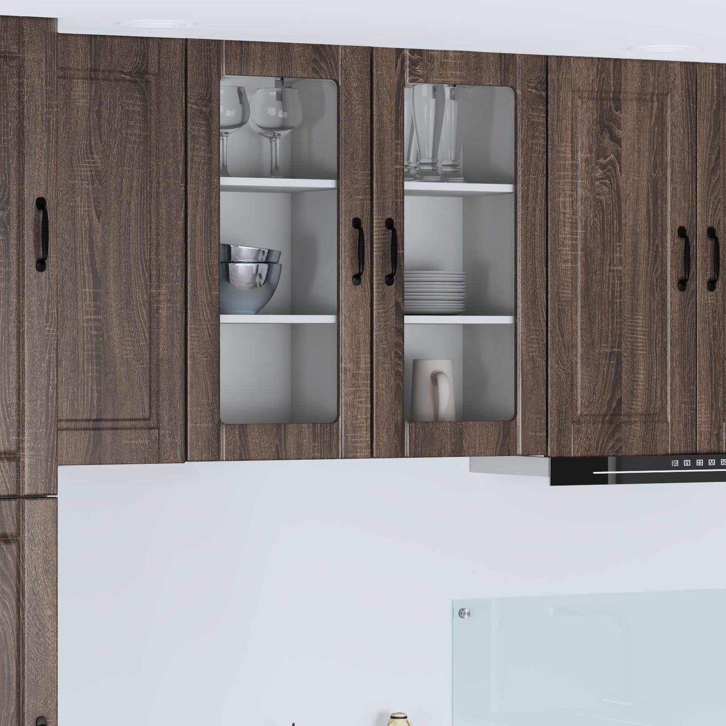 Mobile da cucina con lo scaffale Rovere Marrone 40 x 31 x 80 cm