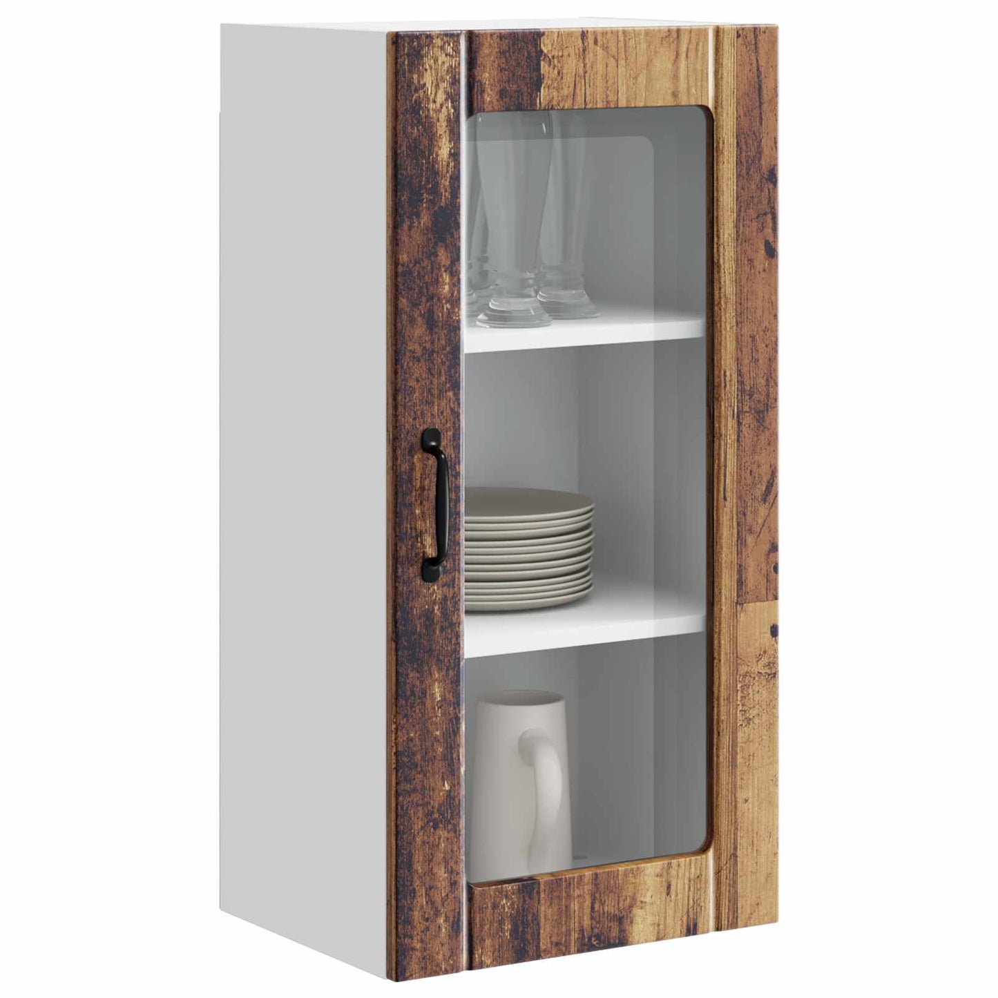 Mobile da cucina con lo scaffale Legno vecchio 40 x 31 x 80 cm