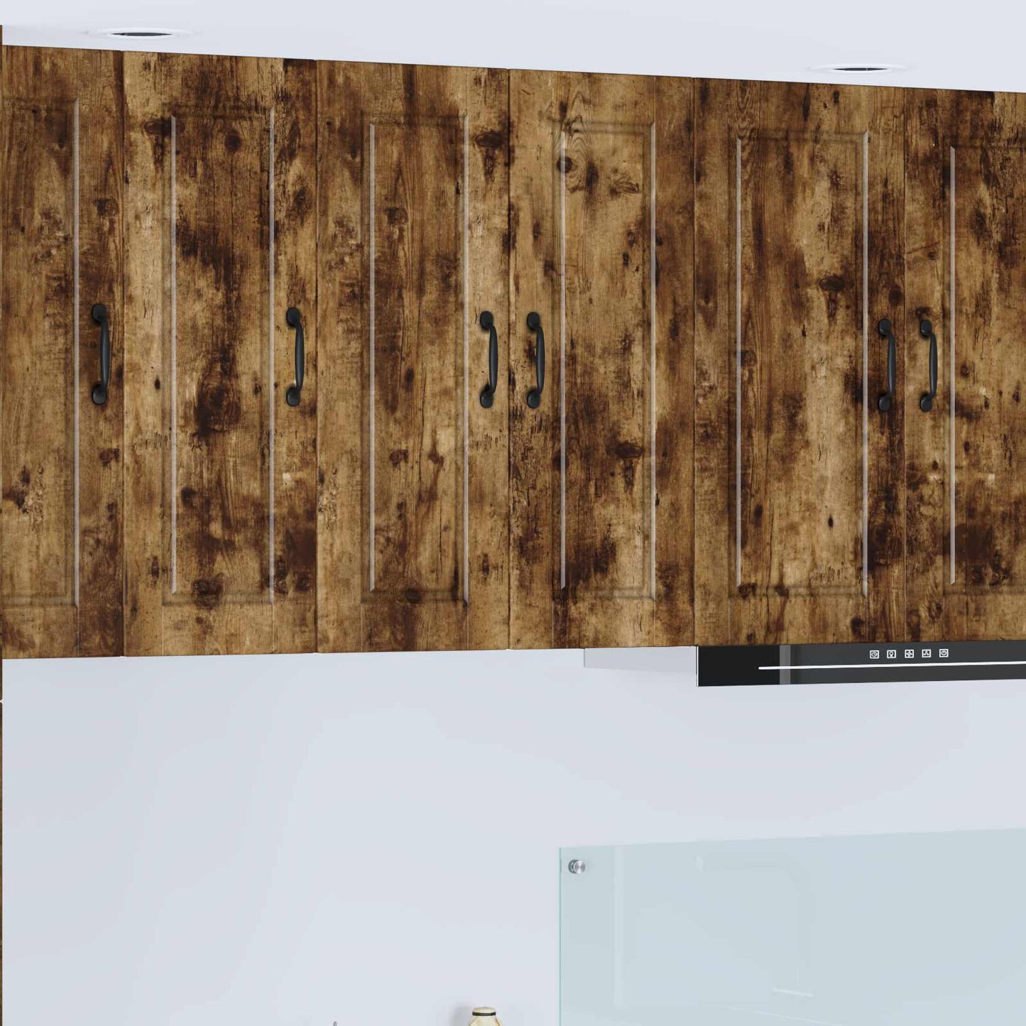 Mobile da cucina con porta 2 pcs Rovere fumé 30 x 31 x 80 cm