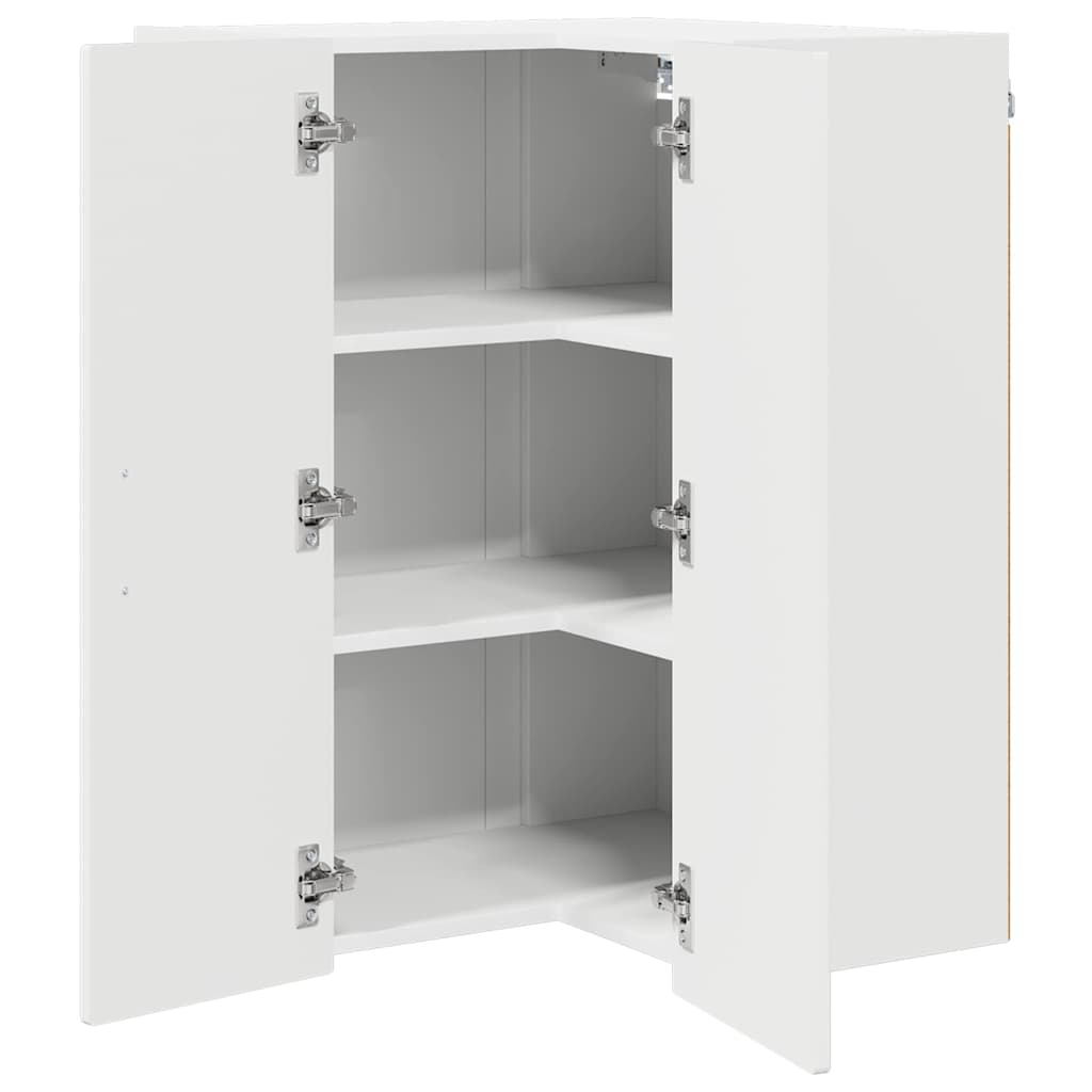 Mobile da cucina con lo scaffale Bianco Lucido 57 x 57 x 80 cm
