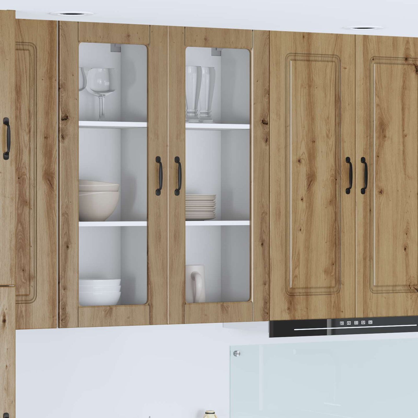 Mobile da cucina con porta Rovere artigianale 40 x 31 x 100 cm