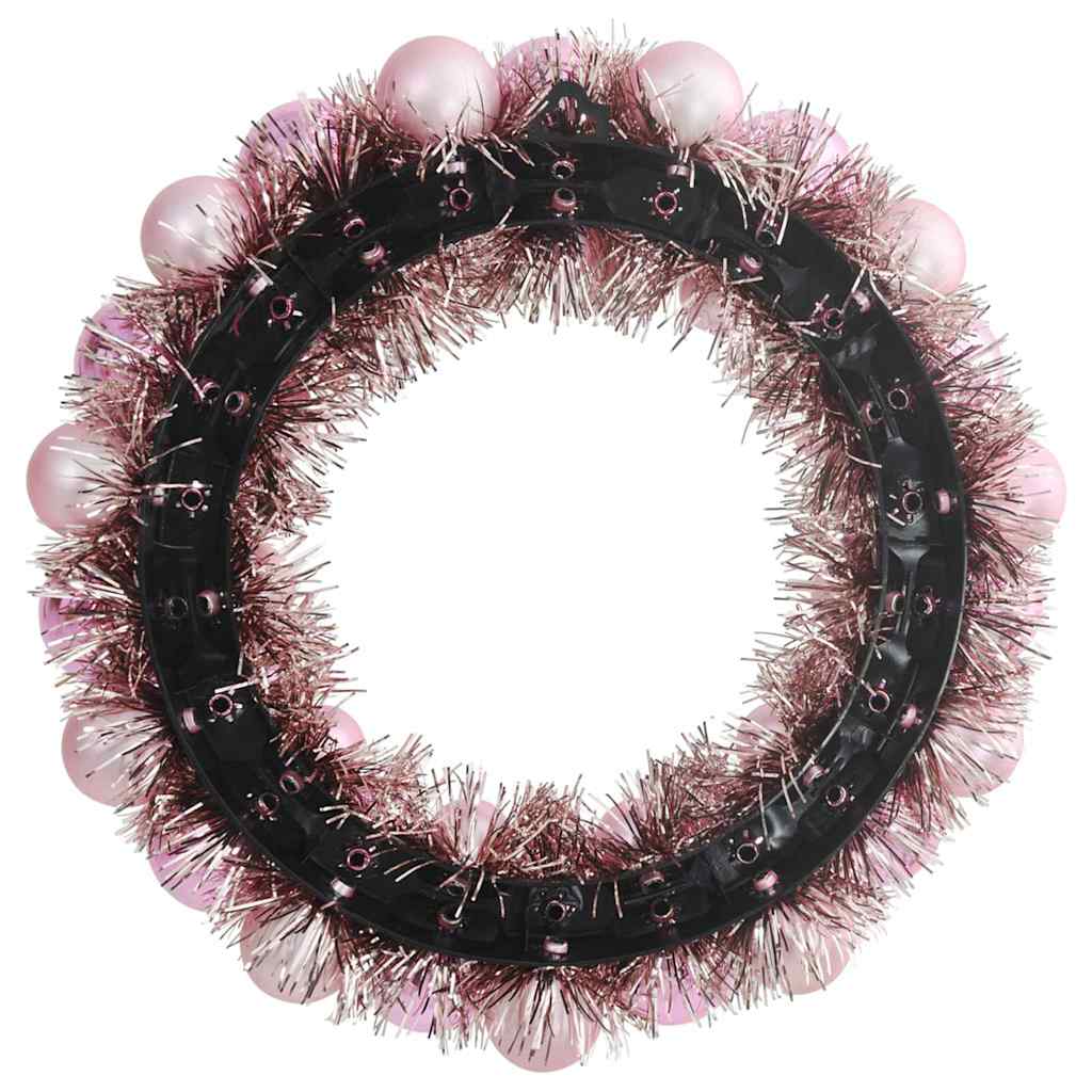 Corone di Palline di Natale 2 pcs Rosa 33 x 33 x 7 cm