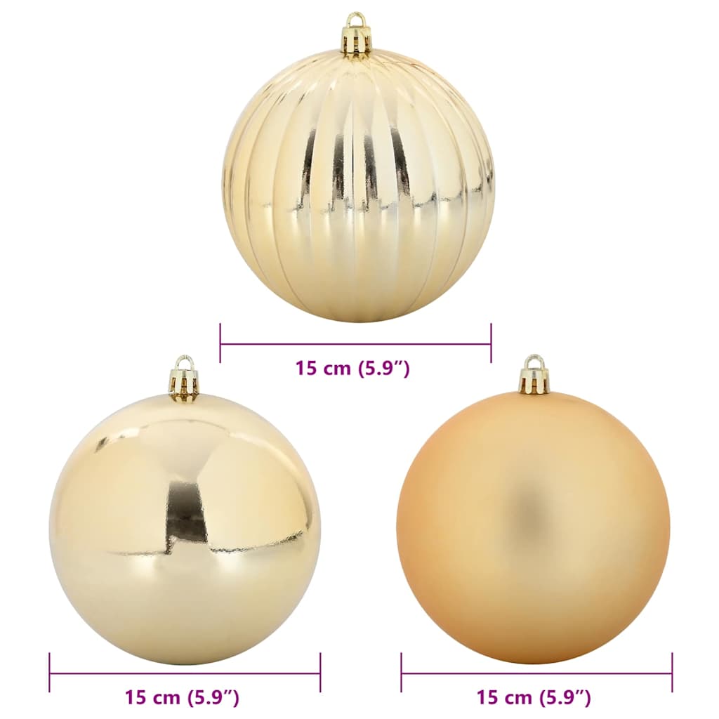 Set di palline di Natale XL 9 pcs Oro Plastica