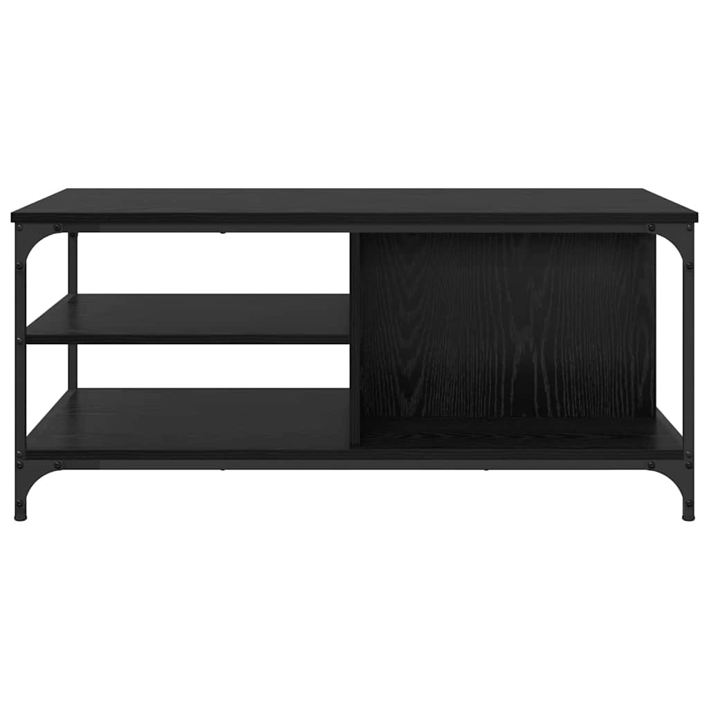 Tavolino da salotto Rovere Nero 100 x 50 x 45 cm