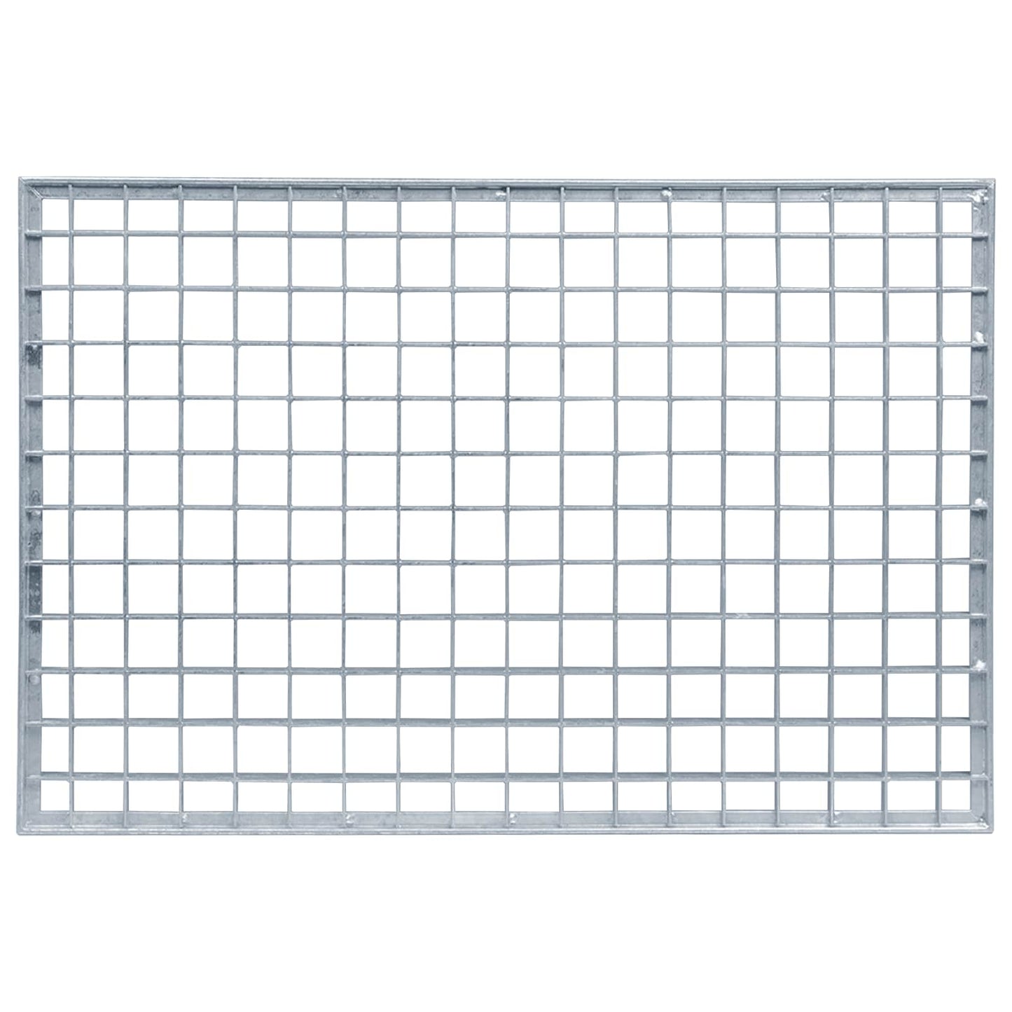 Grata Argento 60 x 40 x 2 cm Acciaio Zincato a Caldo