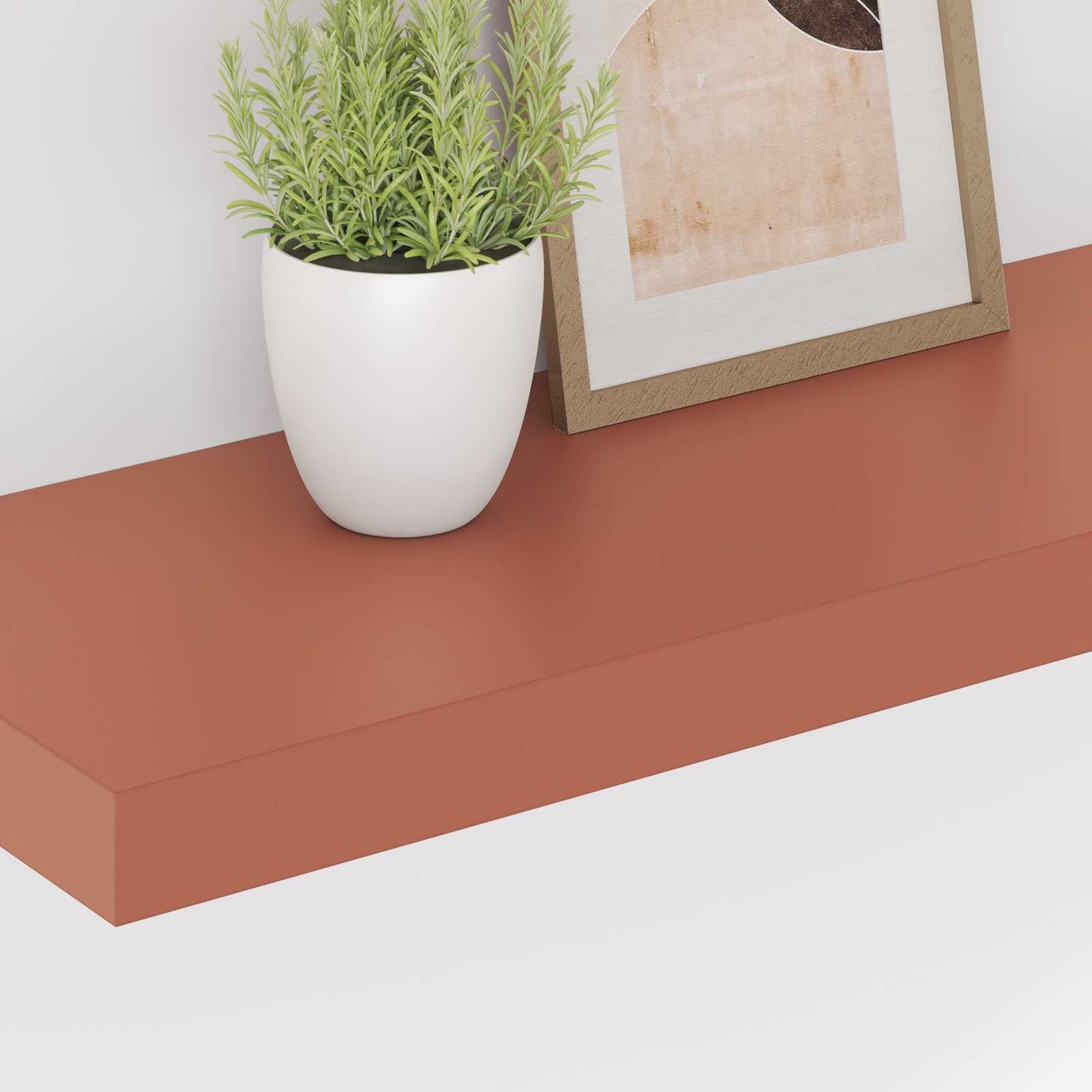 Scaffale da parete 2 pcs Rosso 60 x 23 x 4 cm Legno multistrato