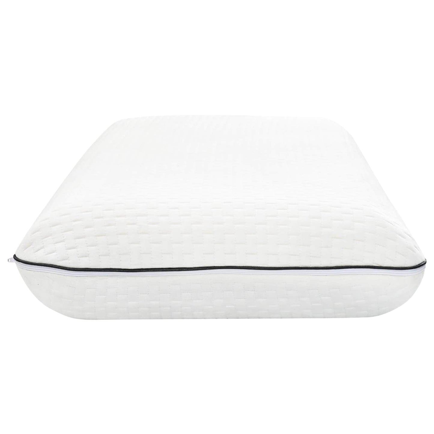 Cuscino da Letto Tinta unita Bianco 70 x 35 x 10 cm Schiuma Gel