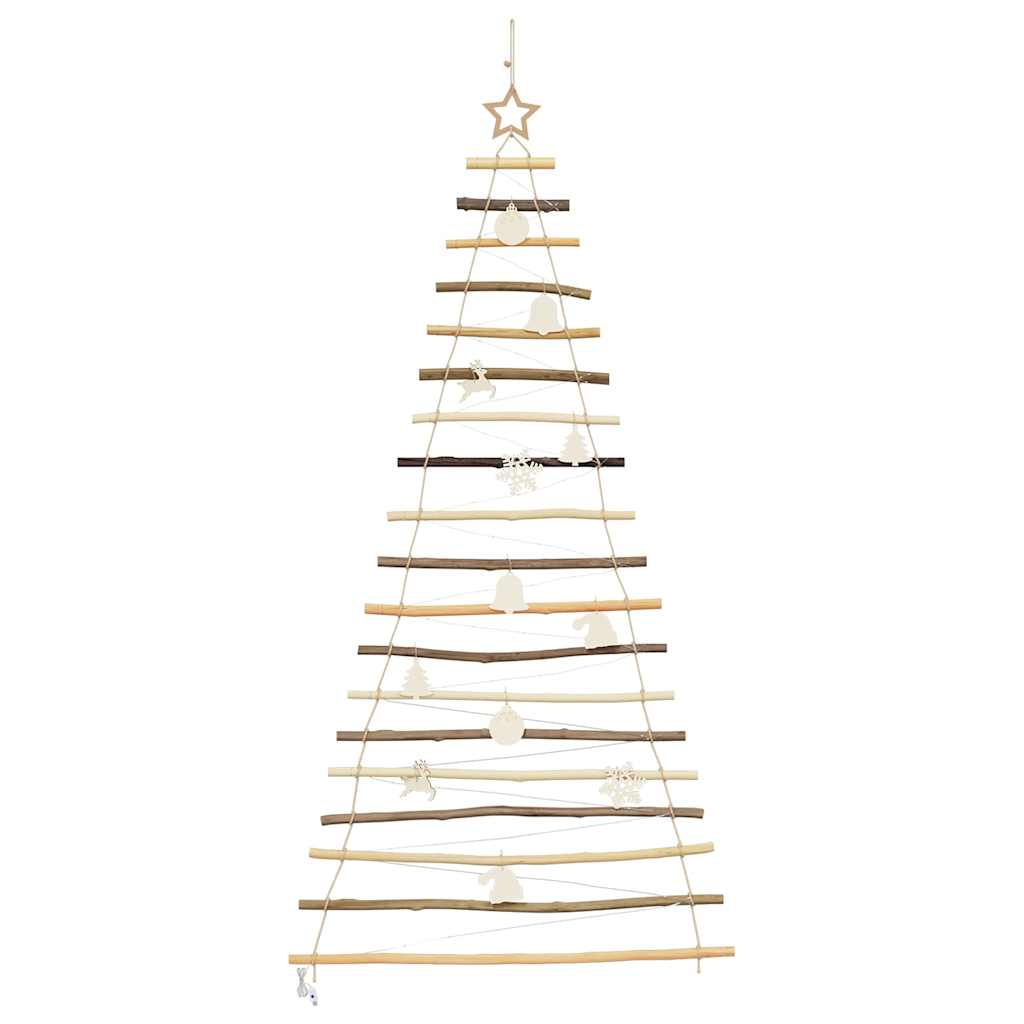 Albero di Natale Naturale 180 cm legno massiccio di frassino