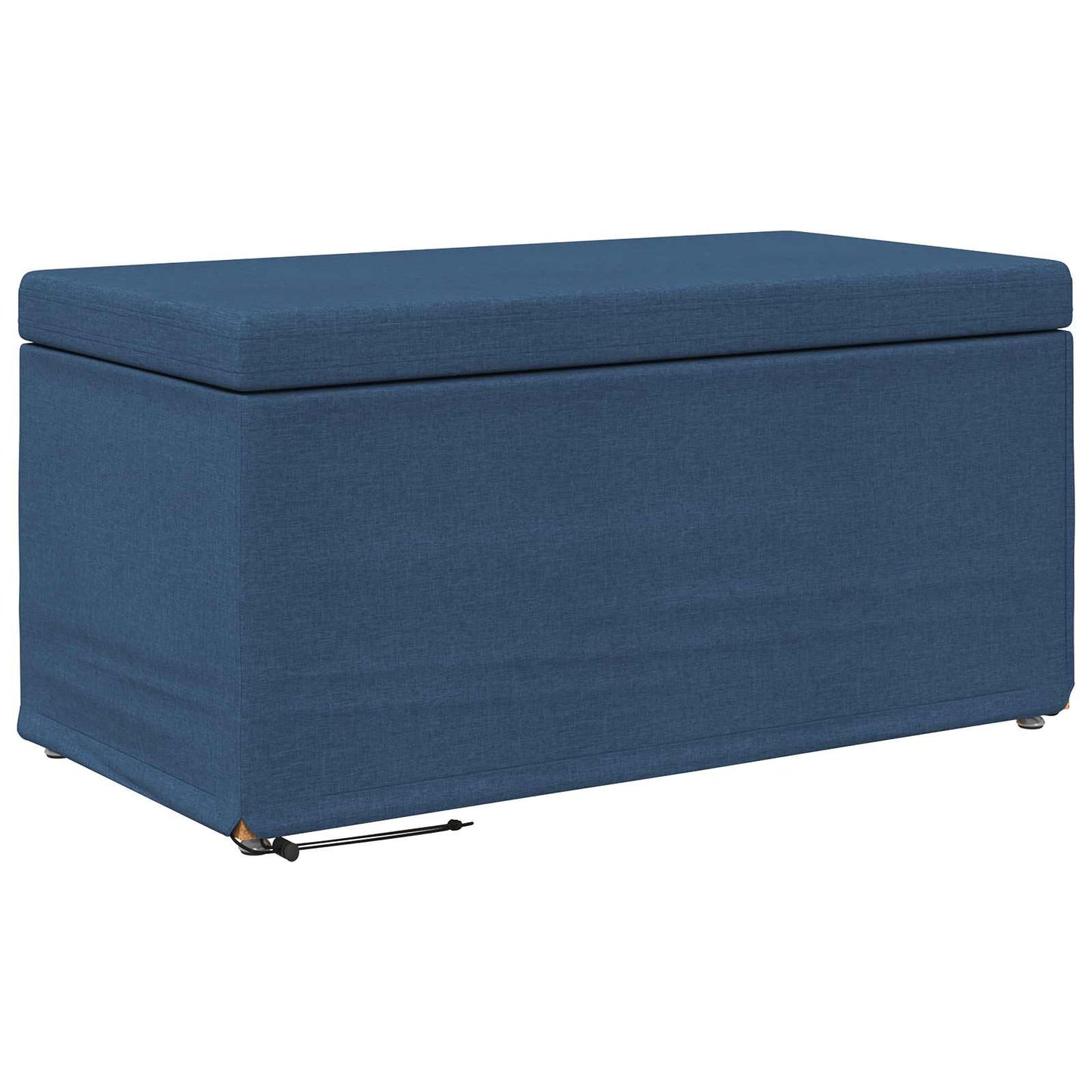 Pouf Blu 81 x 41 x 40 cm Tessuto e Legno Ingegnerizzato