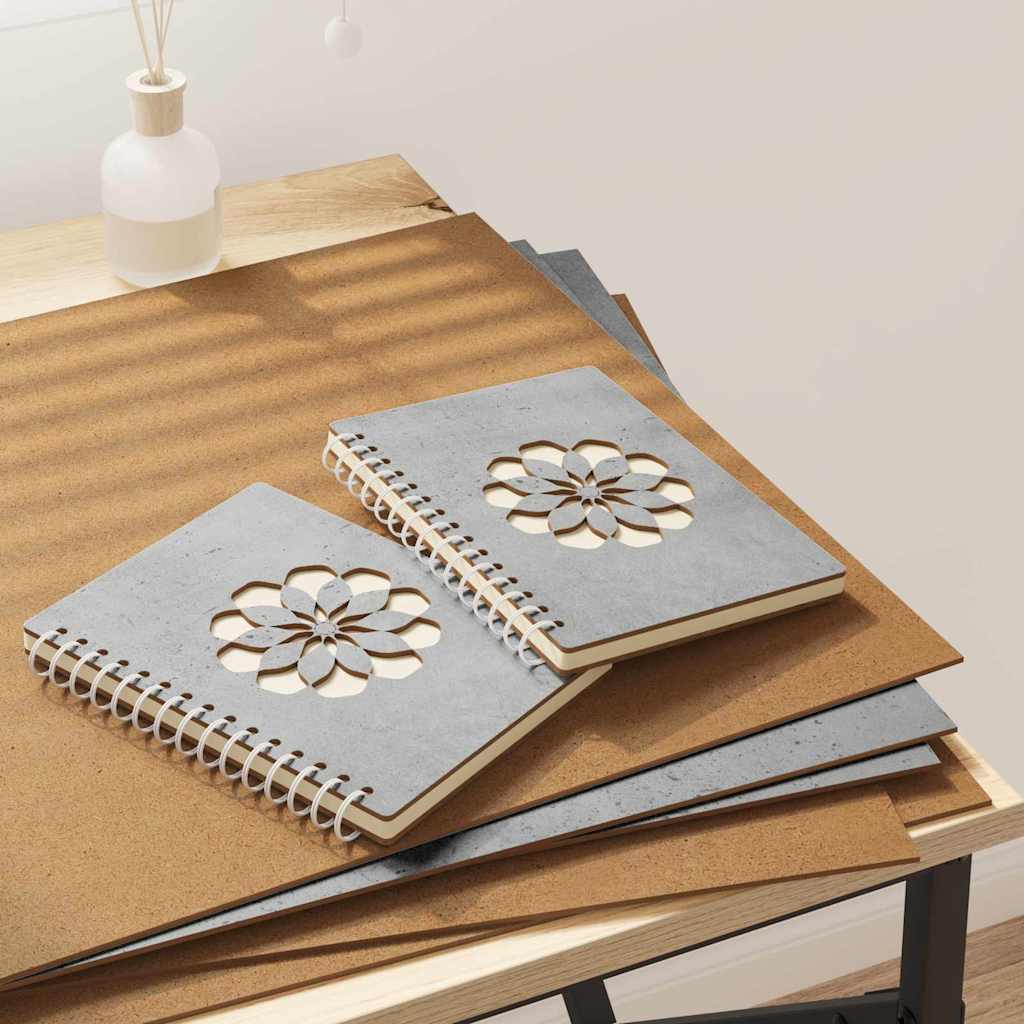 Pannelli decorativi 12 pcs Grigio cemento 40 x 60 x 0.27 cm