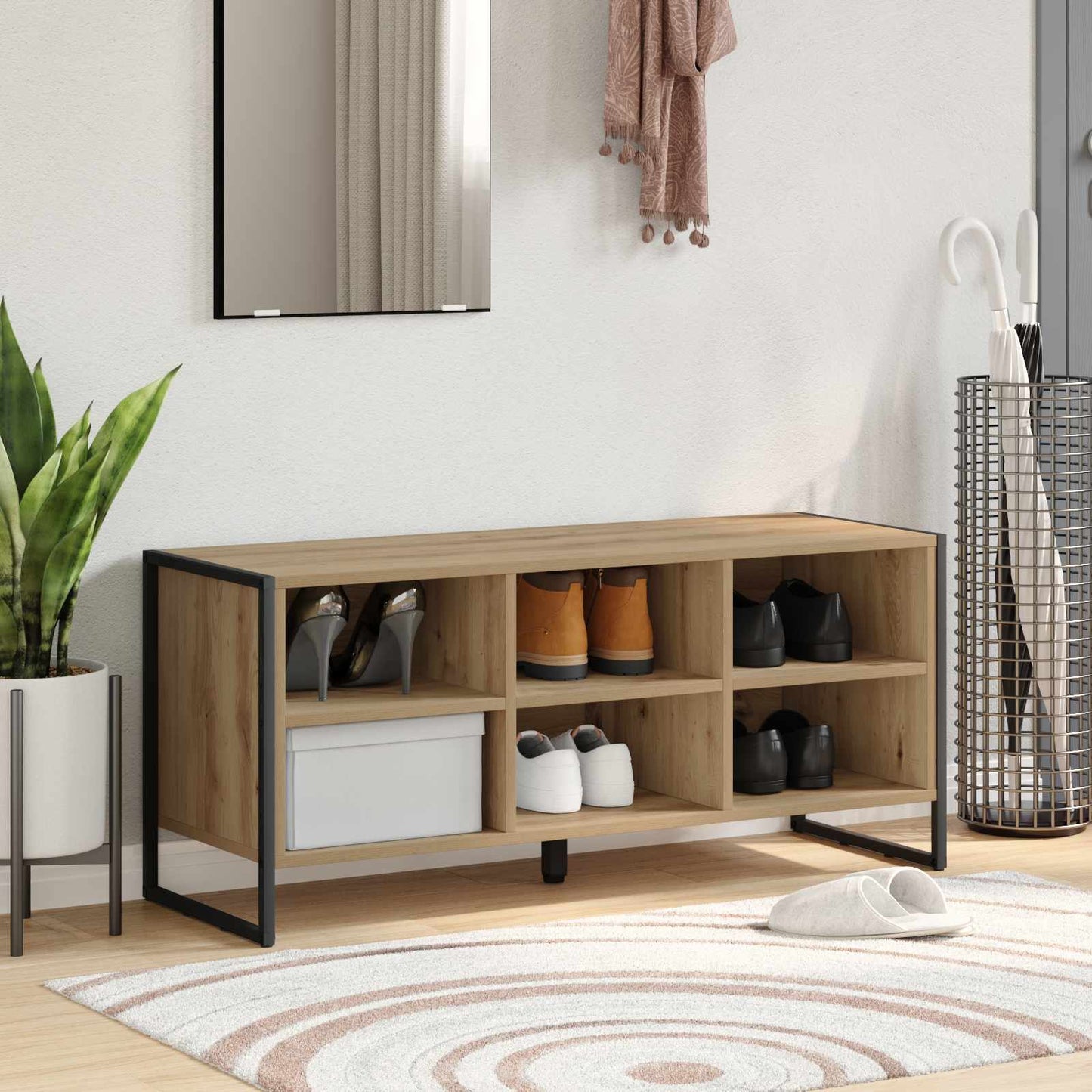 Mobile per scarpe Rovere Artigianale 60 x 35 x 44 cm