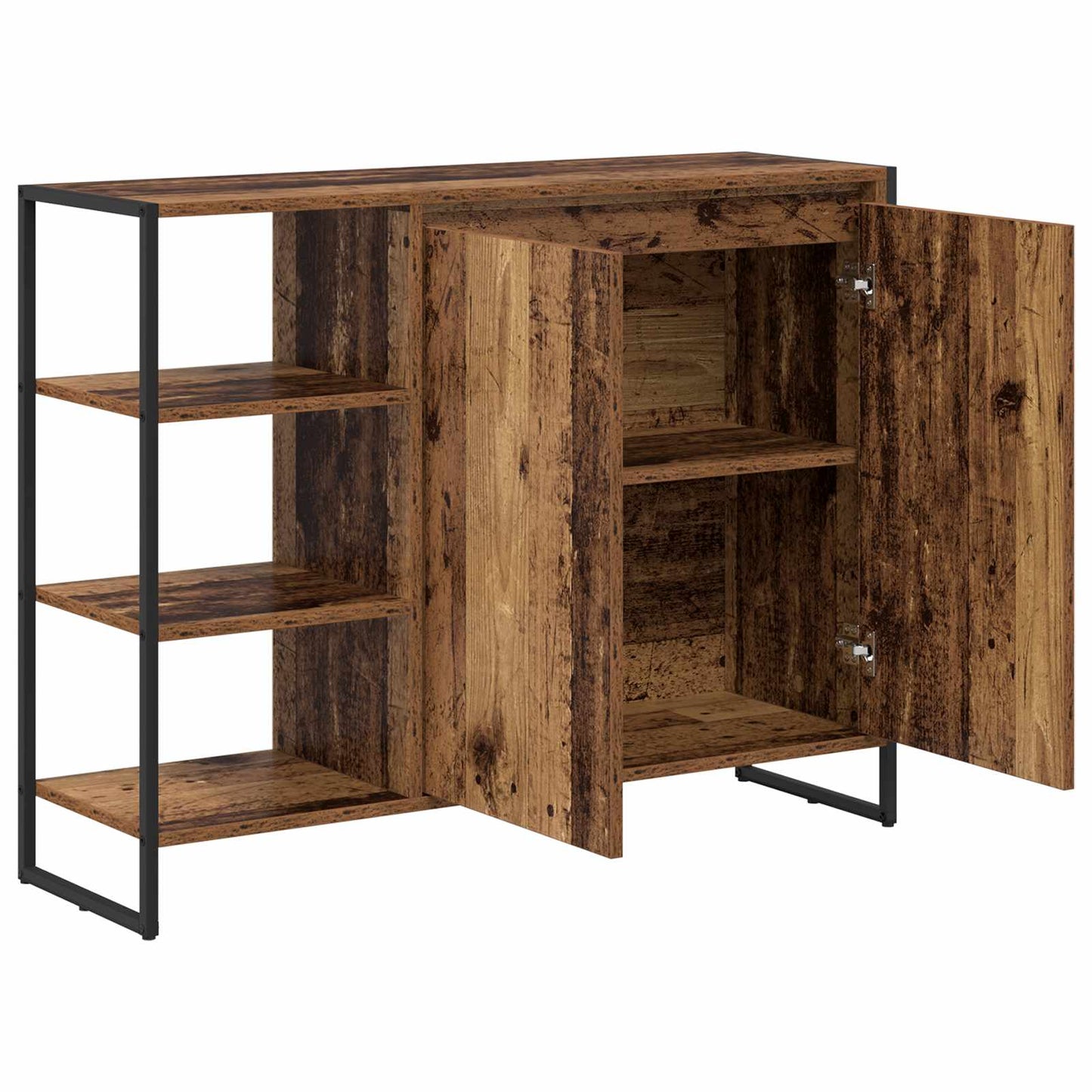 Mobile laterale Legno vecchio 96.5 x 30 x 75 cm