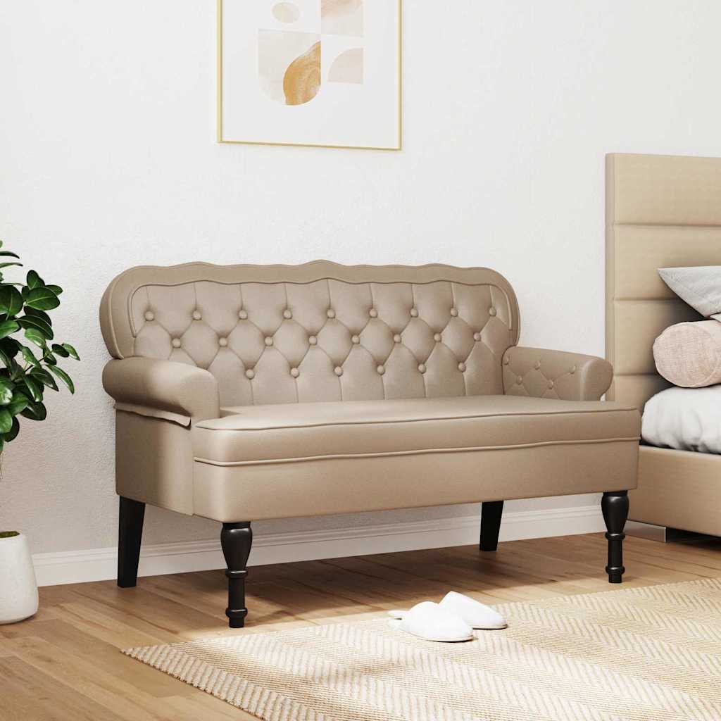 Panca Chesterfield Cappuccino 119,5 x 64,5 x 75 cm