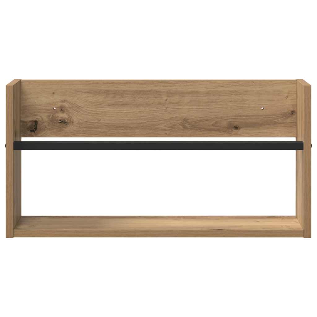 Scaffale per riviste Rovere artigianale 60 x 12 x 30 cm