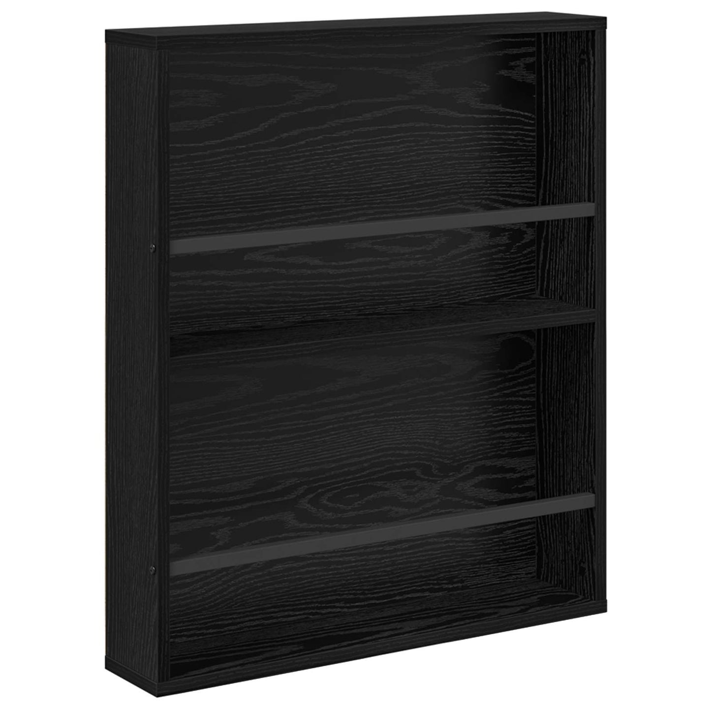 Scaffale per riviste 2 pcs Rovere Nero 60 x 12 x 70 cm
