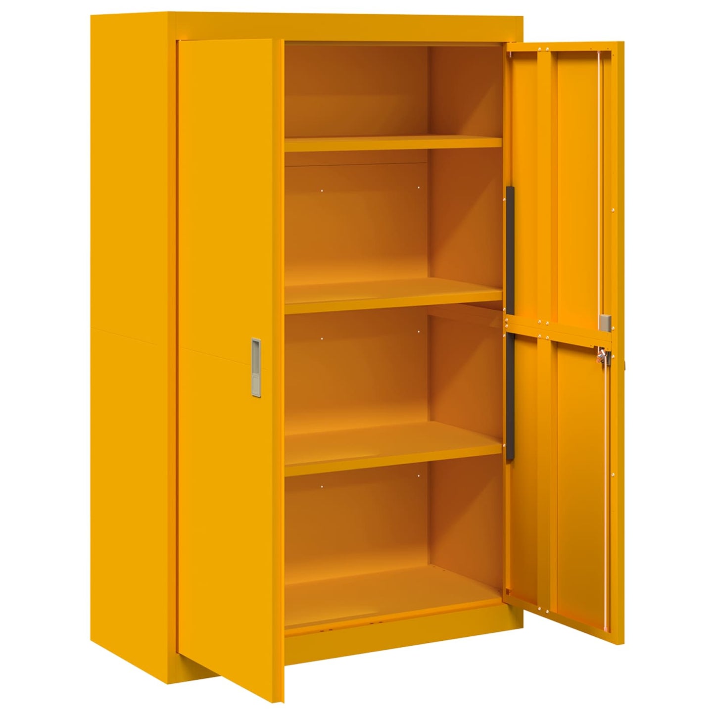Armadio Giallo senape 90 x 40 x 140 cm Acciaio