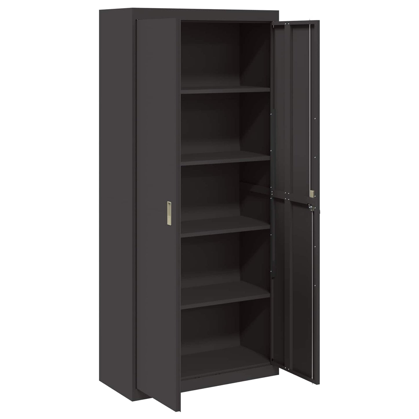Armadio Nero 90 x 40 x 200 cm Acciaio