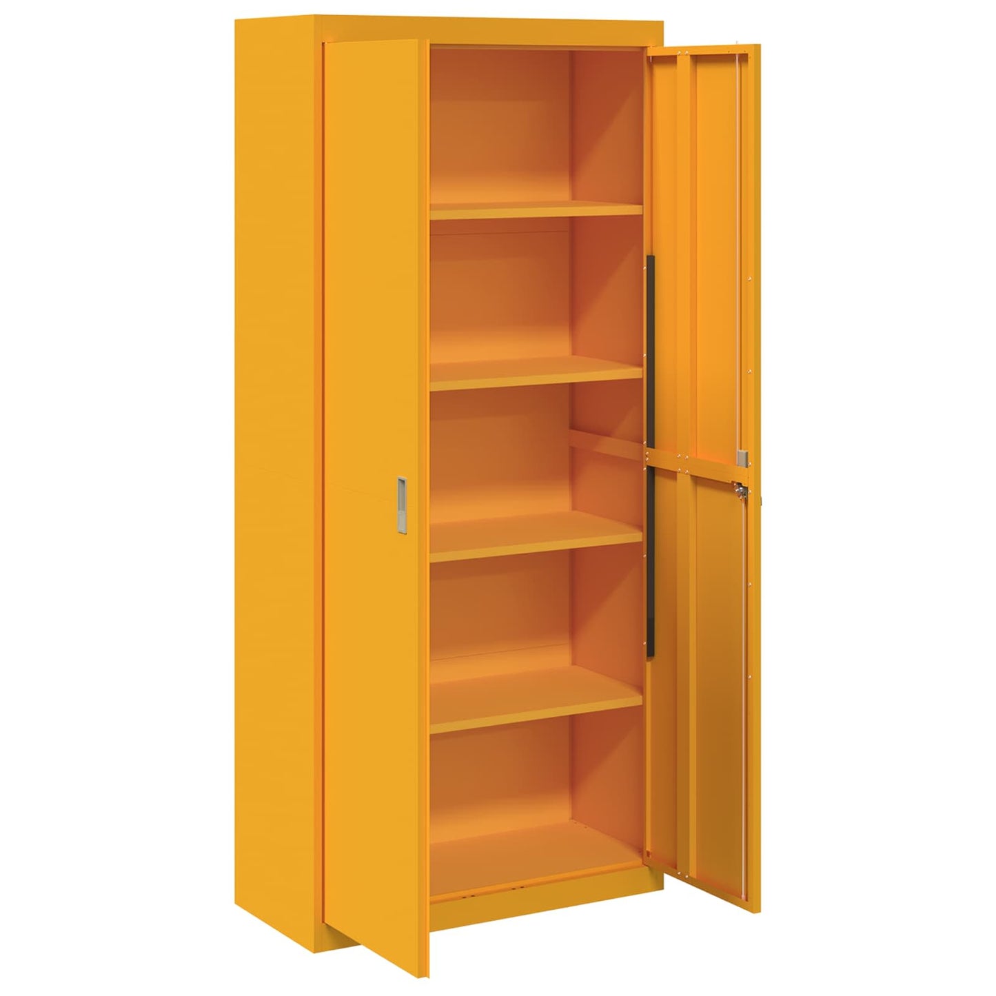 Armadio Giallo senape 90 x 40 x 200 cm Acciaio