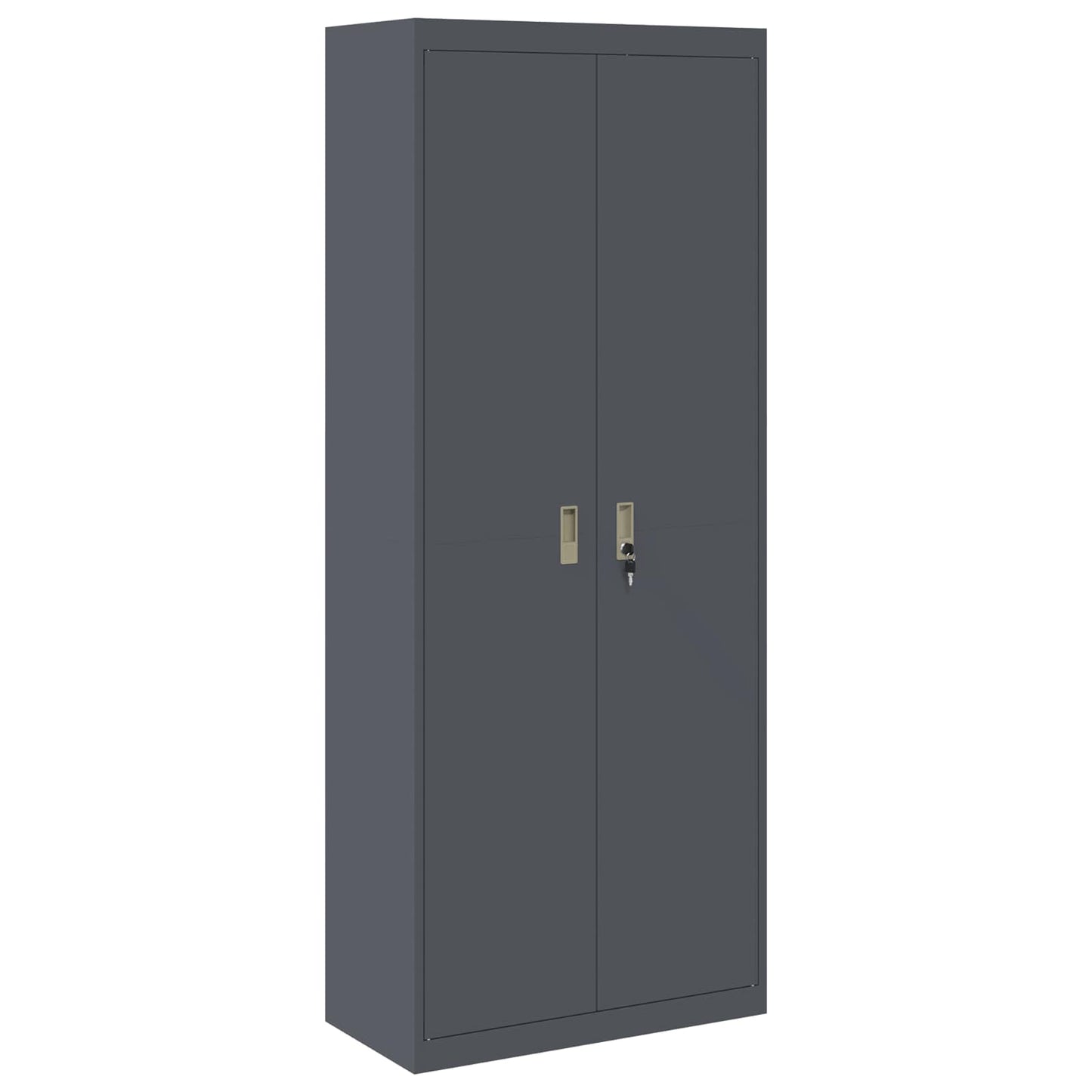Armadio Antracite 80 x 40 x 200 cm Acciaio
