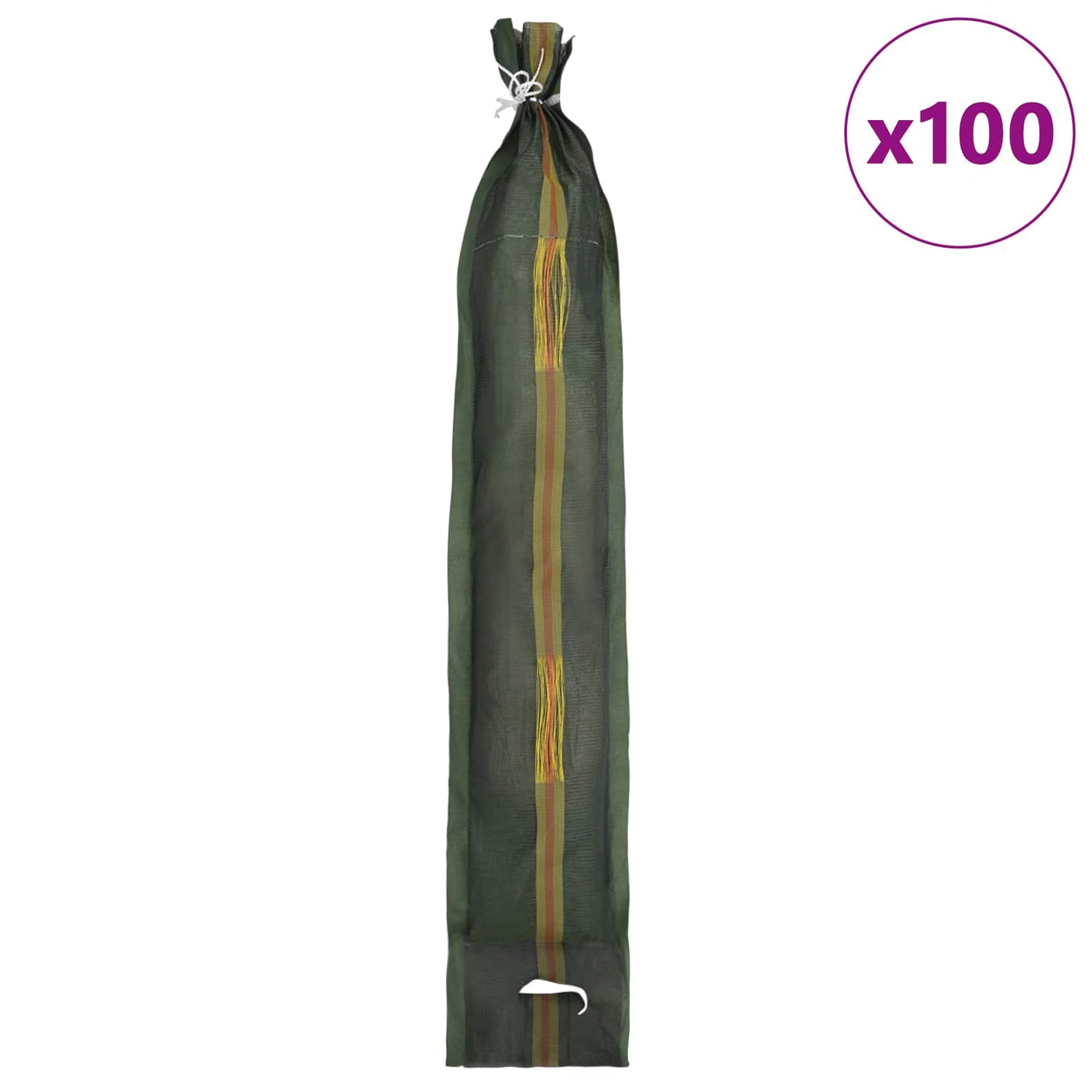 Sacchi di sabbia 100 pcs Verde Scuro 100 x 25 cm HDPE