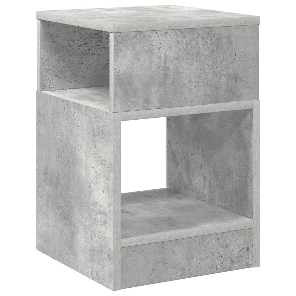 Tavolino 2 pcs Grigio cemento 30,5 x 30 x 45 cm